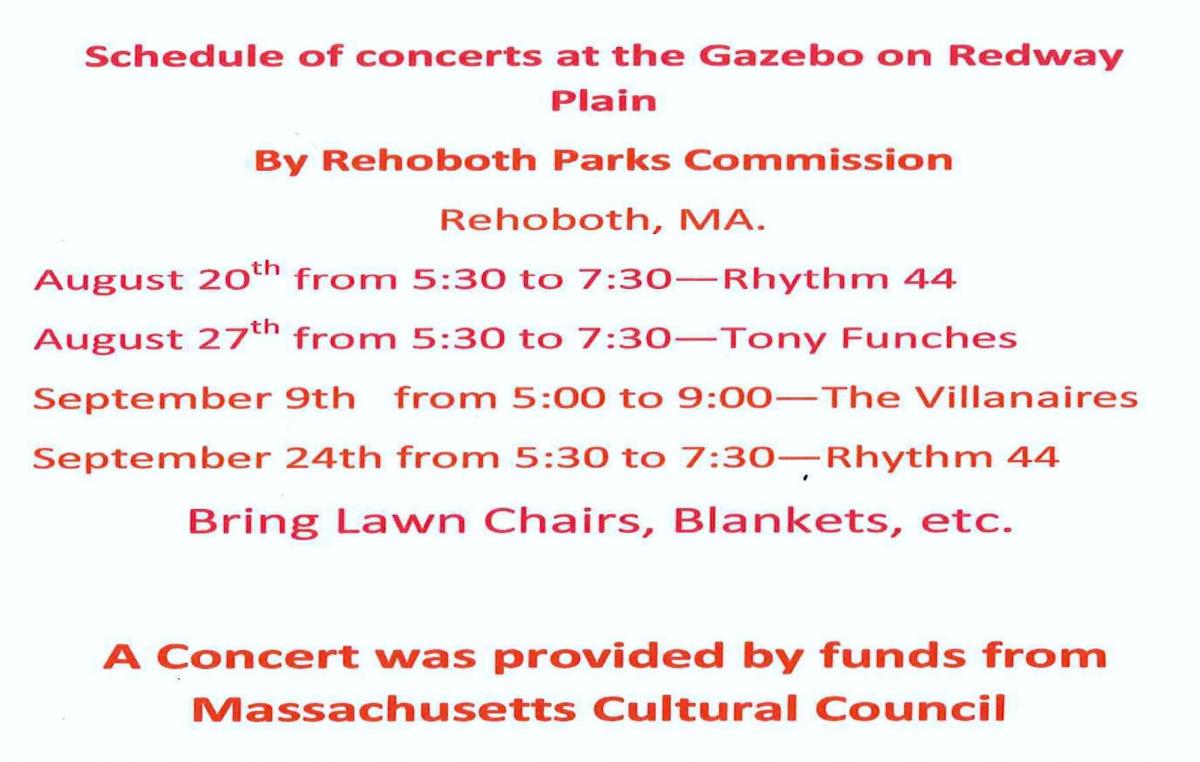 Gazebo Concerts 2017