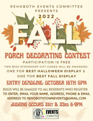 2022 Fall Porch Decorating Contest
