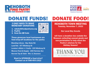 Rehoboth Food Pantry Collection