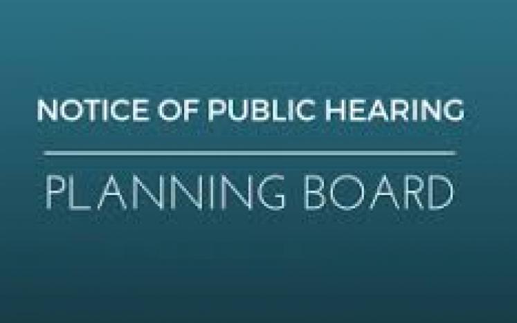Planning-Notice of Public Hearing
